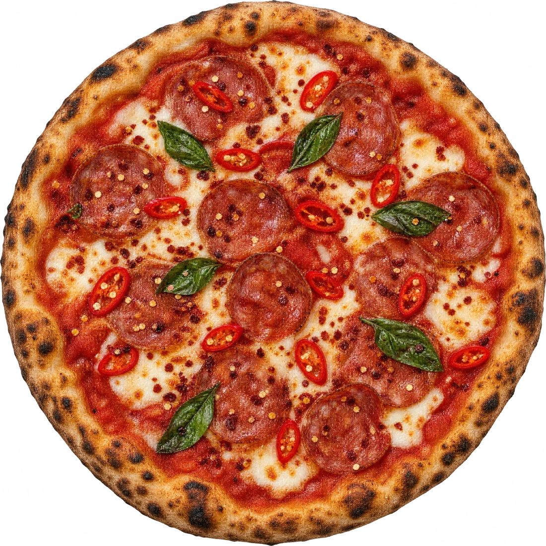 Pizza Diavola con salami picante